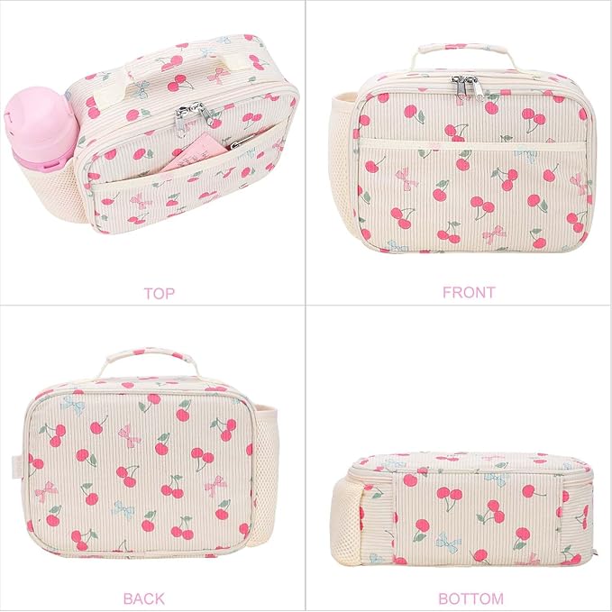 RHCPFOVR Kids Lunch Bag - Insulated Lunch Box for Boys Girls,Washable Lunch Bag and Reusable Toddler Leak-proof Lunchbox for School and Daycare