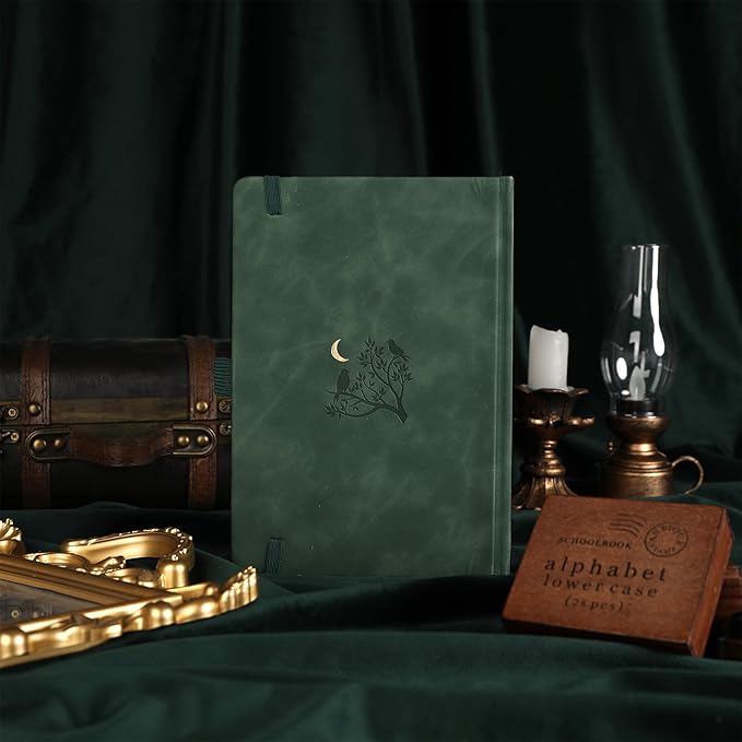 TIEFOSSI Line Journal Notebook, A5 Hardcover Rule Journal for Women Men