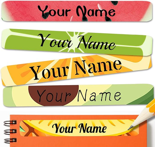 120 PCS Personalized Labels for Kids，Custom Name Tag Stickers Labels Waterproof for School Supplies,Water Bottle,Lunch Box,Toys(2.3 x 0.4 in)