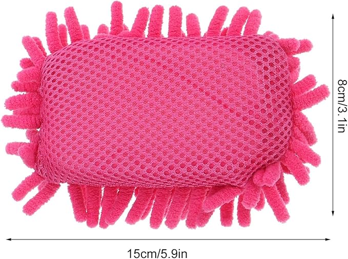 Pink Microfiber Whiteboard Eraser - Washable Dry Erase Sponge Mitt for Chalkboards, Markers, Classroom, Office, and Car Cleaning | Reusable Eraser for Whiteboards, Refrigerators, and Home Use（1 Pack ）