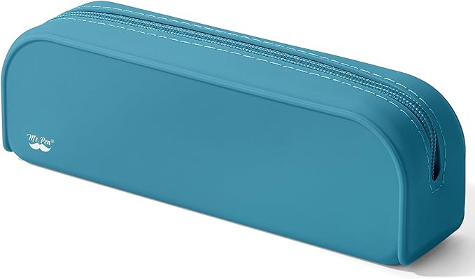 Mr. Pen- Silicone Pencil Case, Aesthetic Pencil Bag for Women, Makeup Pouch, Multifunctional Pouch for Stationery, Cosmetics and Electrical Goods Storage