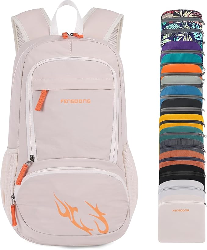 FENGDONG 35L Lightweight Foldable Waterproof Packable Travel Small Hiking Backpack Daypack for men women