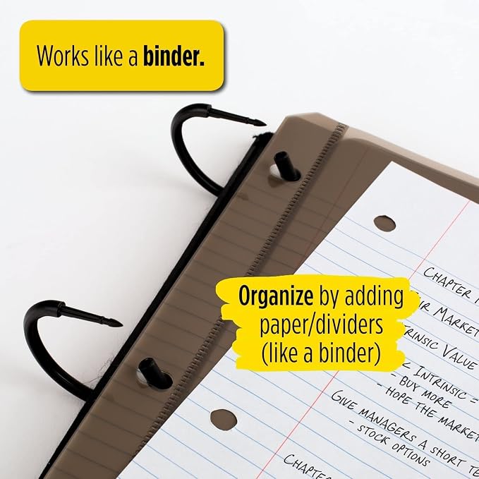 Five Star Flex Hybrid NoteBinder, 1” Binder with Tabs, Notebook and 3-Ring Binder All-in-One, Red and Five Star Loose Leaf Reinforced Filler Paper, 3 Hole Punched, College Ruled, 80 Sheets