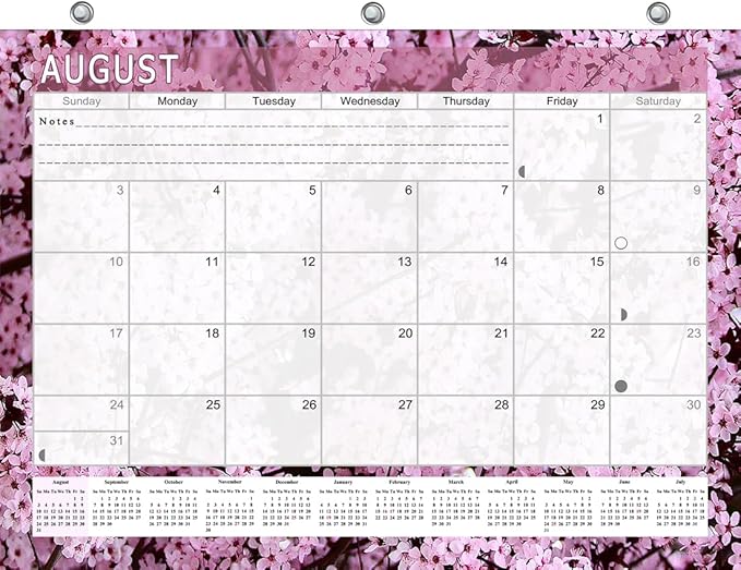 2026-2027 Academic Year 12 Months Student Calendar/College Planner for 3-Ring Binder, Desk or Wall -School Supplies - Made in USA (Edition #021)