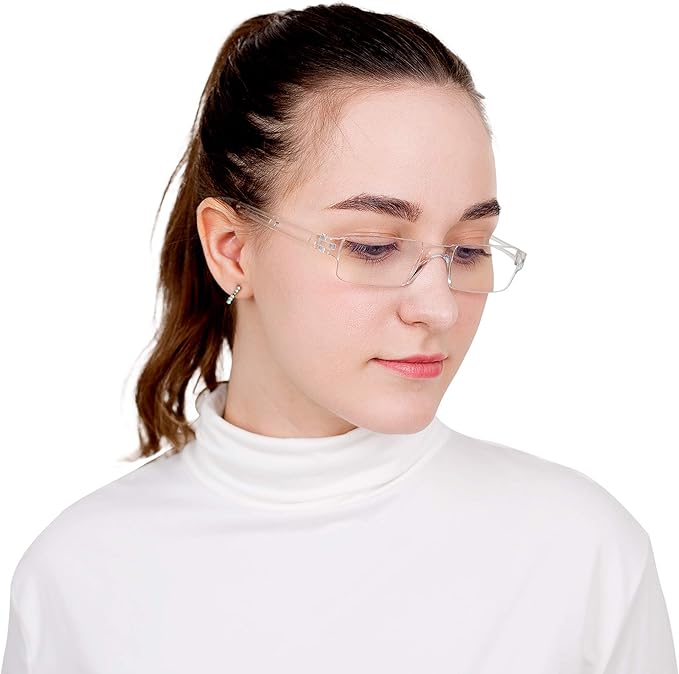 LifeArt 2/4 Pairs Reading Glasses, Blue Light Blocking Glasses, Computer Glasses for Men and Women, Rectangle Eyewear Frame