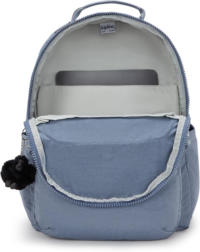 Kipling Women's Seoul 15" Laptop Backpack, Durable, Roomy with Padded Shoulder Straps, Built-In Protective Sleeve
