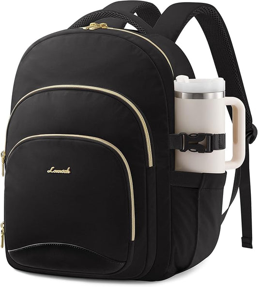 LOVEVOOK Laptop Backpack for Women, 15.6-Inch Work Backpack, Back to School Bookbag for College Student Teen Girls, Casual Personal Item Travel Bag Business Computer Daypack for Teacher Nurse, Gift