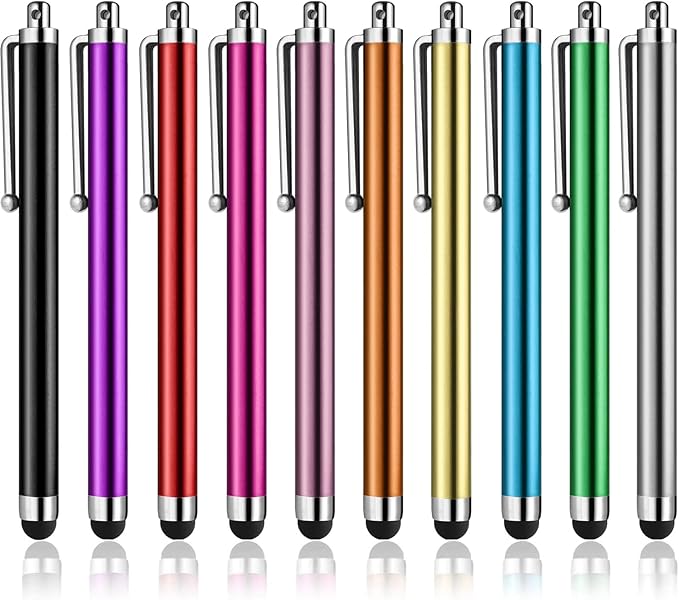 Stylus Pens for Touch Screens, Abiarst High Precision Universal Stylus for iPad iPhone Tablets Samsung Galaxy All Capacitive Touch Screens (10-Pack)