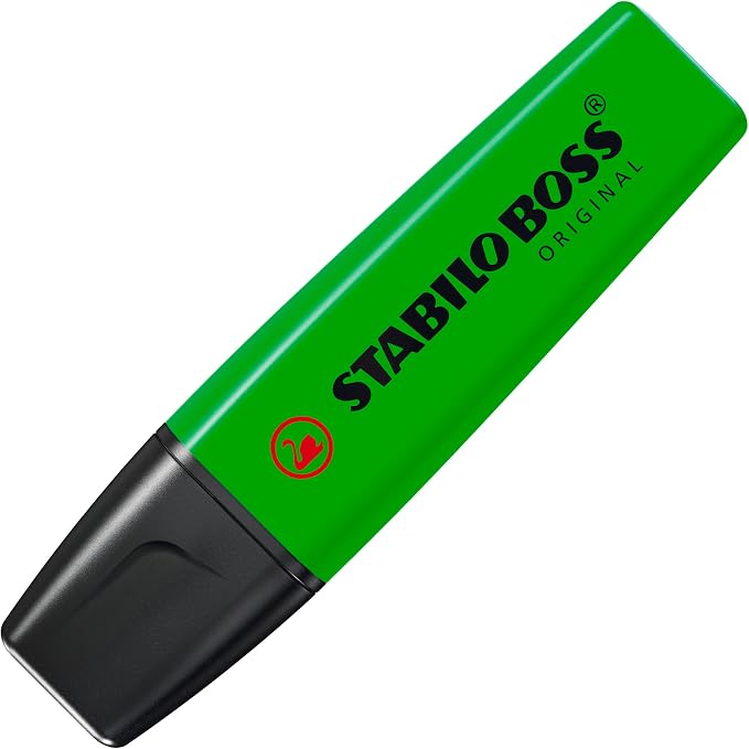 STABILO Highlighter BOSS ORIGINAL - Pack of 4 - Green | Pack of 4 - Green