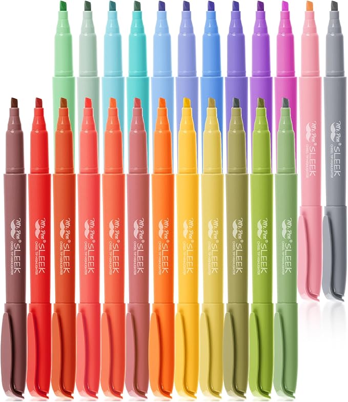 Mr. Pen- Highlighters, 36 Pack, Assorted Colors, Chisel Tip, Quick-Dry, Smear-Resistant, Odorless Highlighters for School, Office & Journaling