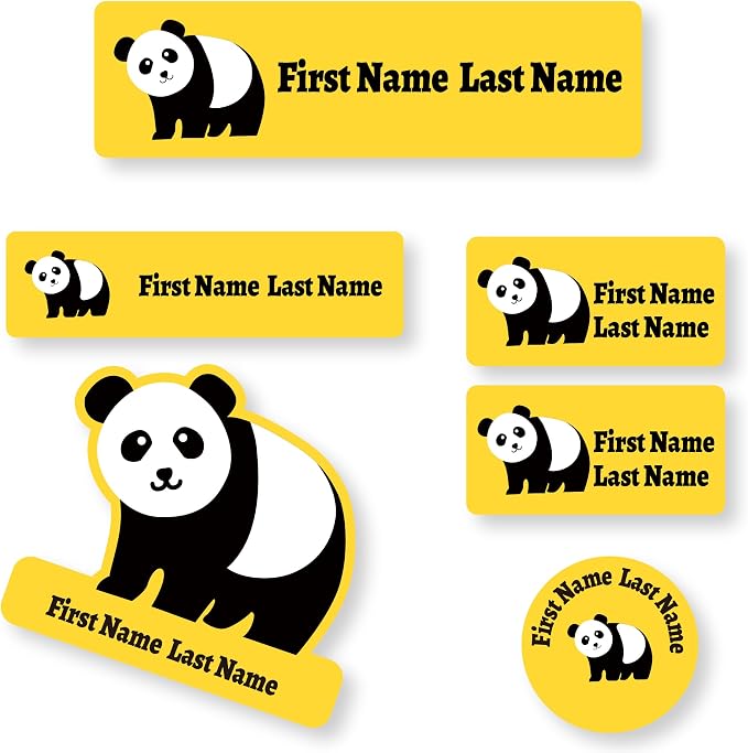 Personalized Daycare Name Labels for Kids (71 Labels) - Custom Durable Waterproof Name Stickers for Clothing Tags, Water Bottles, Lunch Boxes, and School Supplies - Dishwasher, Washer