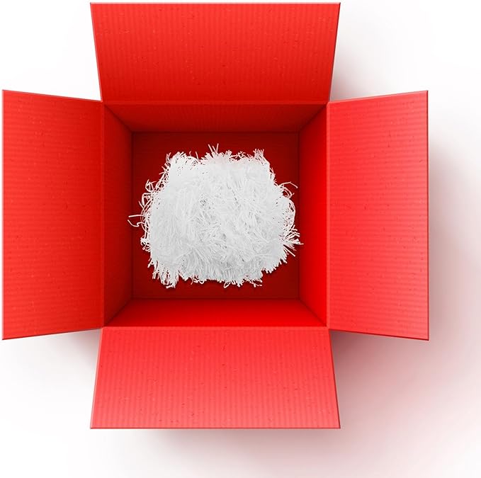 Ciieeo White Raffia Paper Shred Filler 500g Crinkle Packing Basket Stuffing for Boxes Wrapping Supplies Decorative Basket Filling Paper