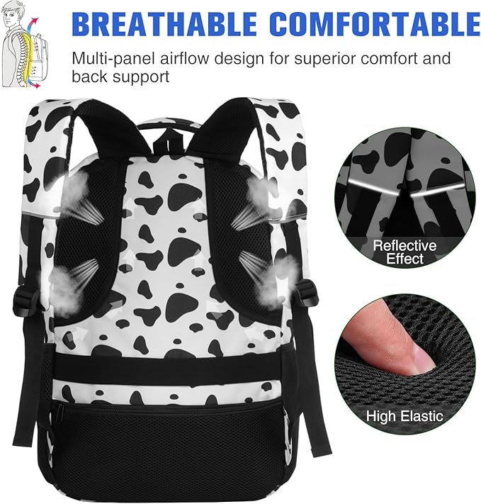 Paude Backpack School,Milk Backpack Laptop,Bookbag for Teens 15.6 Inch College Back pack for University Business Work Travel