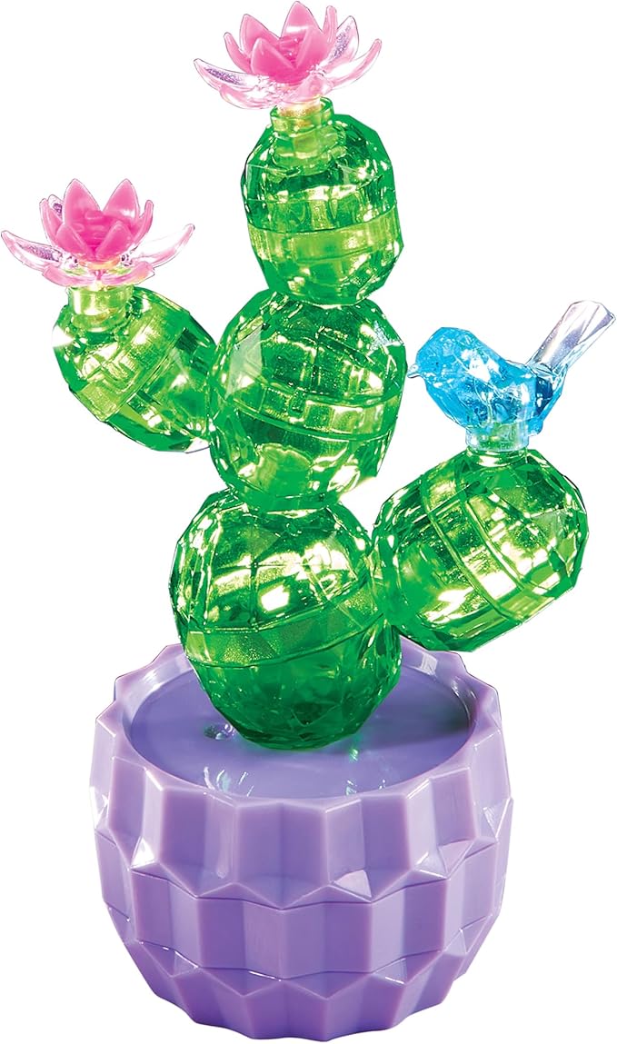 Cra-Z-Art Crystal Gem Creations Jewel Succulents Kit by RoseArt, 175+ Pieces, Great for Adults, Tweens and Children Ages 8+