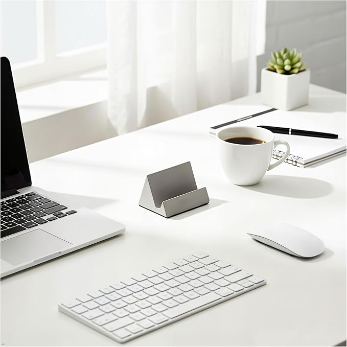 Concrete phone stand, desktop phone stand, multifunctional stand, compatible with iPhone 16/15/14/13/12 smartphones (Grey)