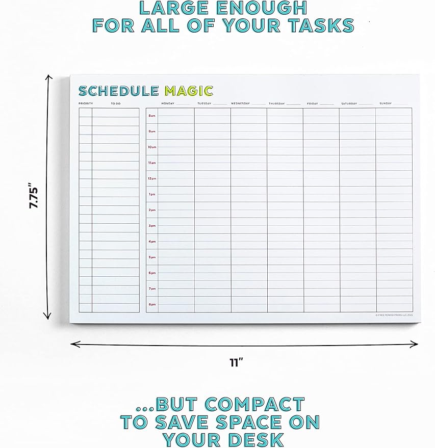 Schedule Magic Time Blocking Planner (Weekly)