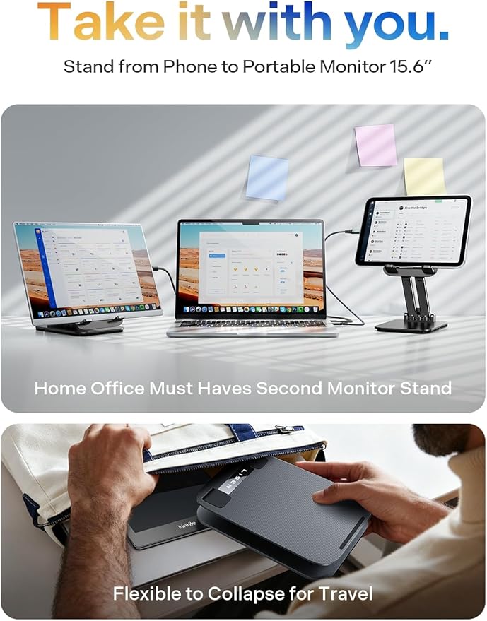 LISEN Tablet Stand, for iPad Stand Tablet Holder for Desk, Desk Accessories for Men Dorm Essentials Portable Monitor Stand for Apple iPad mini Accessories Switch Kindle