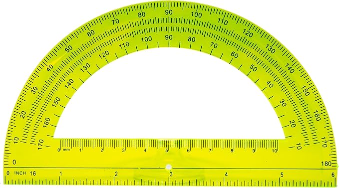 Math Pencil Bag Kit (6 Pack) – Mechanical Pencils, Protractor, Pens, Highlighters, Lead Refills & Erasers – Complete Math Tool Kit – Middle & High School Supplies – Zipper Pouch Set for Students
