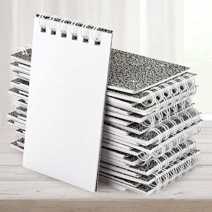 24 Pack Mini Notebook Composition Pocket Spiral Notebooks Notepads for Kids