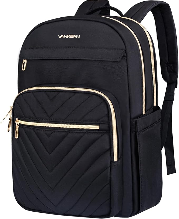VANKEAN 17.3 Inch Laptop Backpack for Women Large Capacity | Waterproof Backpacks Stylish Travel Bags Casual Daypacks for College, Business