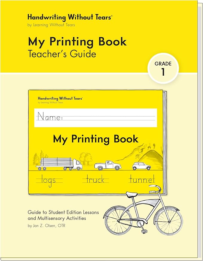 Learning Without Tears, My Printing Book Teacher's Guide, Age 6+, 1st Grade+, Handwriting Practice, School & Home, Language Arts, Tutoring, Sensory