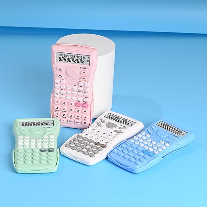 Muloo Portable Scientific Calculator 12 Digits Widescreen Multifunctional Exam Tool Students Function Calculator Professionals, approx 16x8cm/6.3x3.54in, Green