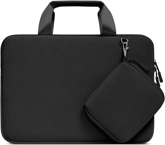 MOSISO Laptop Case 13 inch, Laptop Sleeve Bag Compatible with MacBook Neo 13 / Air M5 M4 M3 M2 M1 2026-2018 / Pro M2 M1, Neoprene Carrying Computer Bag with Handle&Detachable Small Case, Black