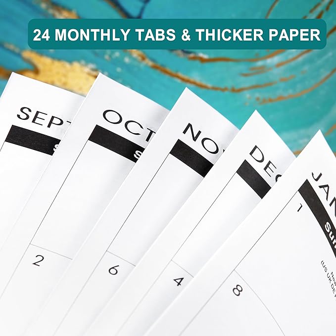 2026-2028 Monthly Planner/Calendar - July 2026 - June 2028, 9" x 11", 2026-2028 Calendar Spiral Bound, 2 Year Monthly Planner with Tabs