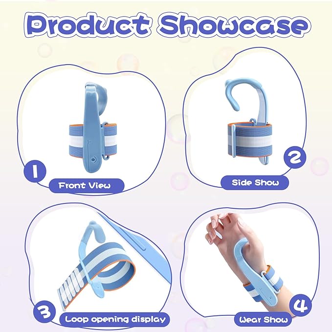 Pencil Grips for Kids Handwriting, Pencil Holder for Kids with Adjustable Wrist Support, Toddler Pencil Grip for Preschool and Kindergarten Writing Practice