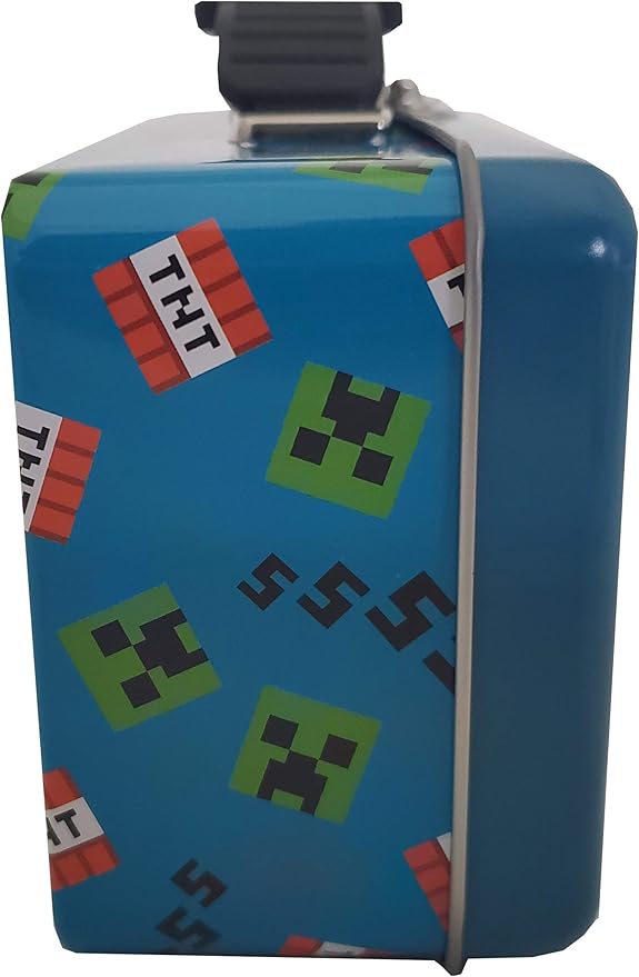 The Tin Box Company Minecraft Pencil and Tote Box (639407-12), Blue