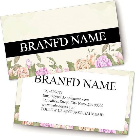 Custom Premium Business Cards 200 Full color Business Cards can Add You need to Customize, Personalized Name Card No Additional Charge Size 3.5" X 2"