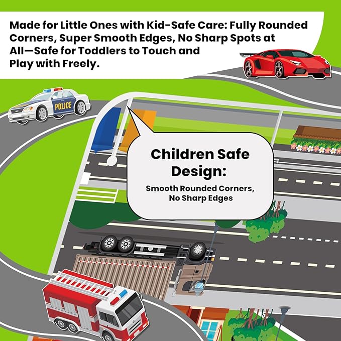 Elfew 6 Pack Car Sticker Books for Toddlers 2-4, Reusable 3D Puffy Vehicle Stickers for Boys 3-5, Construction Trucks Racing Mess Free Activity Set - Road Trip Essentials Birthday Gift