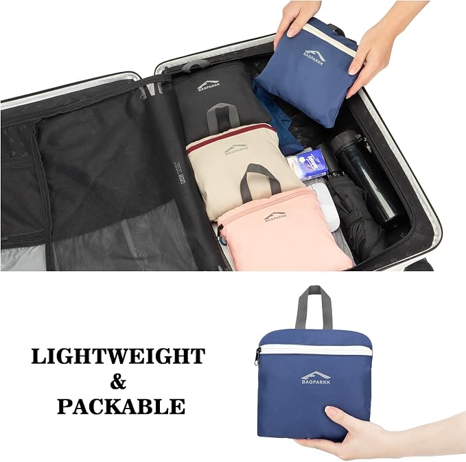 BAGPARKK 35L Ultra Lightweight Foldable Packable Hiking Backpack | Travel Backpack, Survival Whistle, Water-Resistant, Camping Daypack, Outdoor Sports, 0.88 pounds, Men & Women