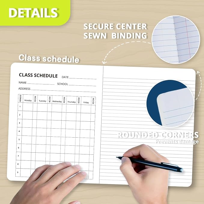 ONAVIA Composition Notebook College Ruled Bulk, 200 Pages