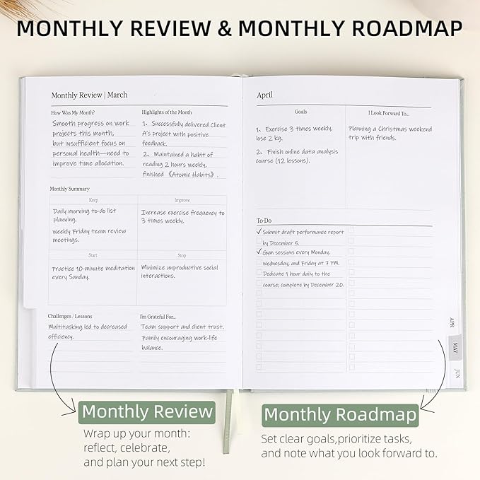 2026-2027 Planner - Weekly and Monthly Planner, July 2026 - June 2027, Linen Hardcover, 2026-2027 Calendar Planner Book with Tabs, Aesthetic, Perfect for Office Home School Supplies (Green, A5 (Jul 2026-Jun 2027))