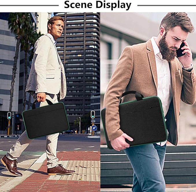 Hseok Laptop Sleeve 13-14 Inch Case Briefcase Compatible with MacBook Neo Pro 14 M5/M4/M3/M2/M1, All Models 13.3 Mac Air/Pro, XPS 13 14, Most Popular 13"-14" Notebooks,BK01GR01