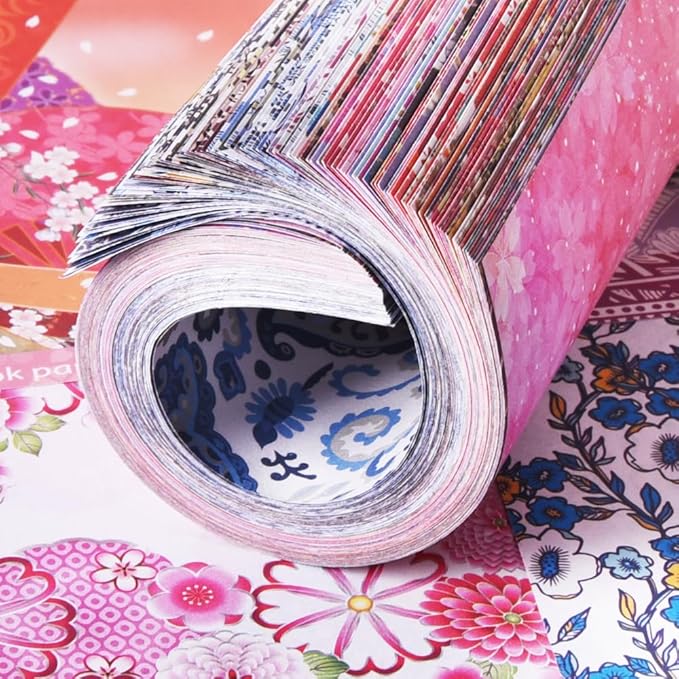 10 Pack/Sets Origami Paper Kit Double Sided 6 Inch Japanese Chiyo Square Easy Fold Arts Crafts DIY Handwork Origami Papers