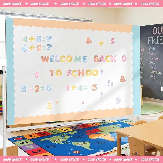 221 Pcs Checkered Bulletin Board Letters, Round Alphabet Number Punctuation Symbol Combo Letter Cutouts, Pastel Classroom Decor for Summer School Chalkboard Whiteboard Poster Wall
