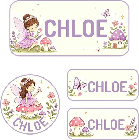 Personalized Custom Name Labels, 120 Waterproof Stickers for Water Bottles, Clothing Tags, Lunch Boxes and Backpacks