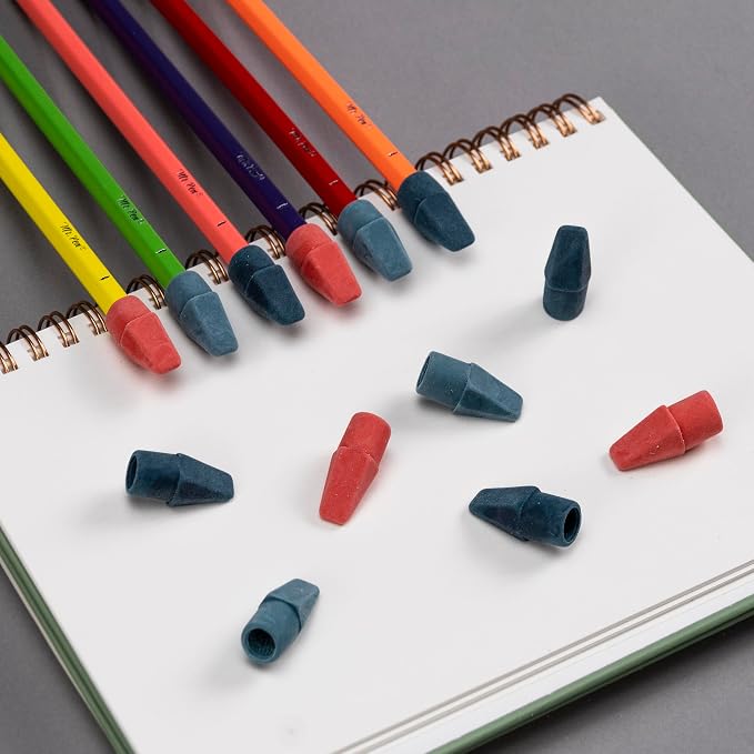 Mr. Pen- Pencil Erasers Toppers, 30 Pack, Colorful
