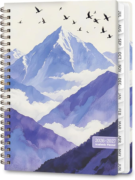 Planner 2026-2027, Weekly and Monthly Academic Year Calendar Planner, July 2026 - June 2027, Daily Agenda Book for Office School Supplies, A5(6.3'' x 8.5'')