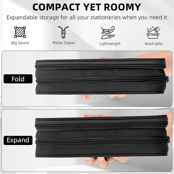Gamer Pencil Case for Boys, Large Boys Pencil Pouch for Kids Teens School, Big Capacity Pen Box Pen Bag Organizer with 2 Compartments & Zipper