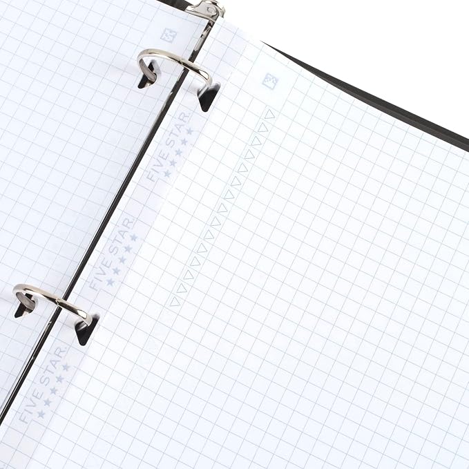 Five Star Loose Leaf Paper, Notebook Paper, Graph Paper, Reinforced Filler Paper, Fights Ink Bleed, 8.5 x 11, 100 Sheets (17012)