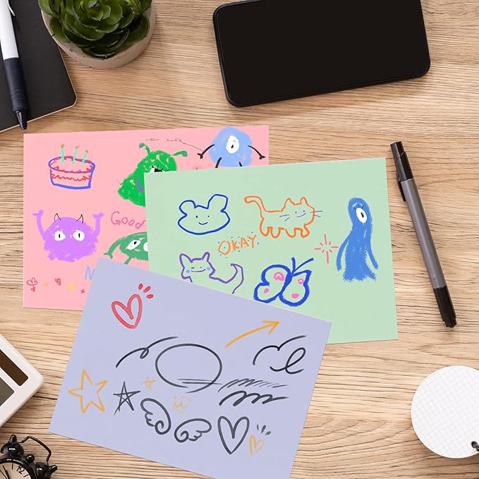 Index Cards 4x6 Inch,300Pack Pastel Color Index Flashcards for studying,Colored Heavy Card Stock Note Cards Study Cards Photo Paper,Recipe Cards,Postcards