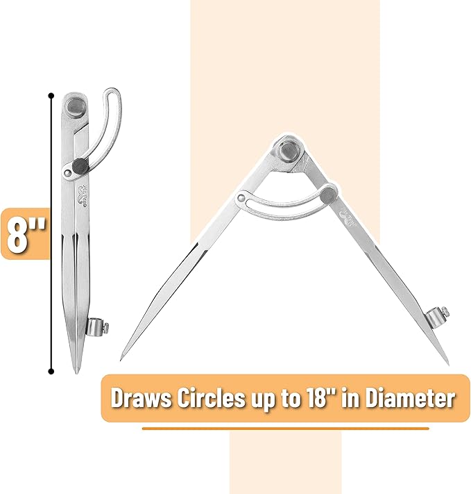 Mr. Pen- Professional Compass for Woodworking, Compass with Wing