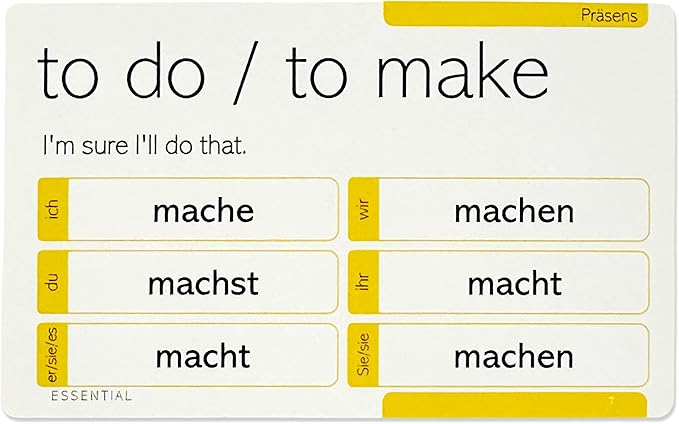 Pat's Flash Cards 800 German Verb Conjugation Flash Cards – 9 Tenses with Pronunciations & IPA | Color-Coded by Tense | Beginner to Advanced