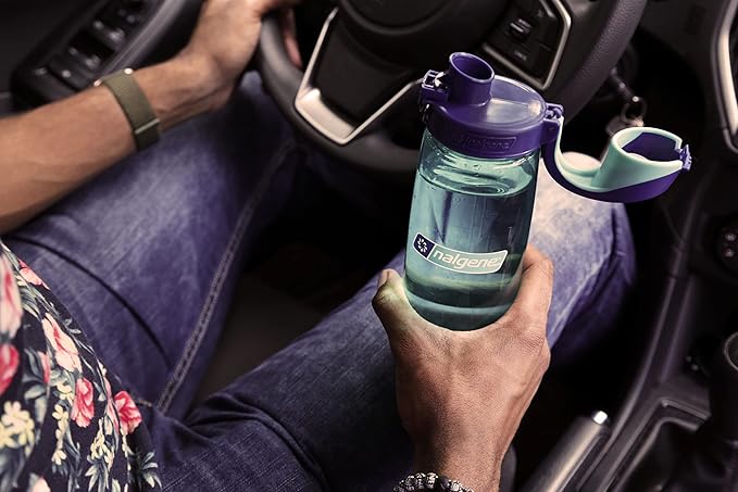 Nalgene Sustain Tritan BPA-Free On The Fly Water Bottle Made with Material Derived from 50% Plastic Waste