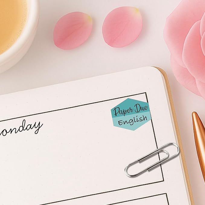 Student Planner Stickers – 48 Matte Vinyl Decals (½ Inch) – Academic Labels for School, College, or Teachers – Functional Organization for Study, Bujo, and Journaling (3 Sheets)