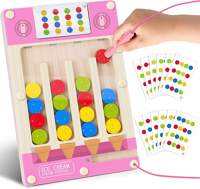Magnetic Puzzle Toys for 3 4 5 Year Old Girl, Montessori Travel Activities for Kids Age 4-6 Year Old Girl Gifts, Wooden Sensory Toys for 3-4-5-6 Year Old Kids With Autism Learning Toy for 3+ Year Old