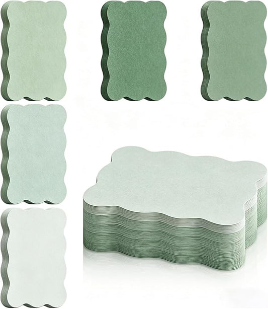 Whaline 150 Pack Green Index Cards 3 x 5 Inch Colored Cardstock Flashcard Gradient Green Blank Index Card for Note-taking Studying Organizing School Office Supplies